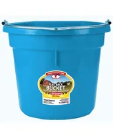 Miller Mfg Co. Little Giant Animal Feed Plastic Bucket, Teal 20 qt
