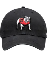 Men's '47 Brand Black Georgia Bulldogs Dawg Clean Up Adjustable Hat