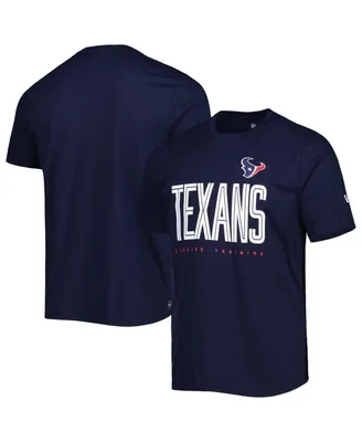 Men's New Era Navy Houston Texans Combine Authentic Training Huddle Up T-shirt