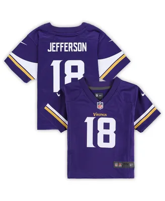 Infant Boys and Girls Nike Justin Jefferson Purple Minnesota Vikings Player Game Jersey