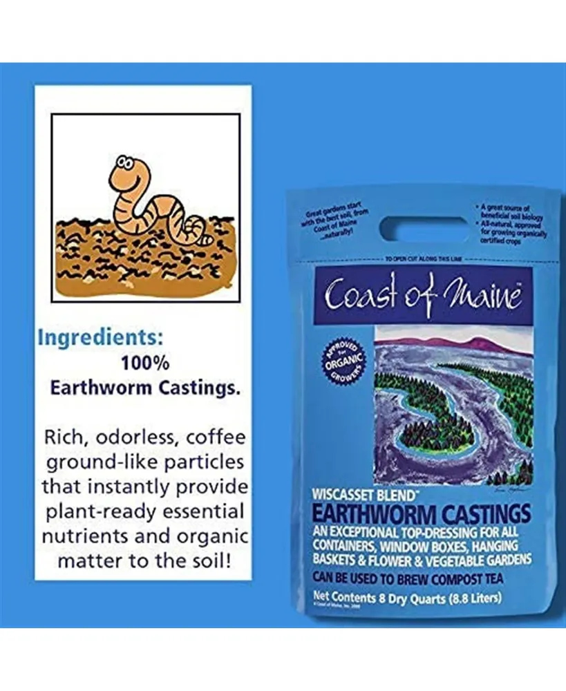 Coast of Maine Wiscasset Blend, Earthworm Castings - 8 qt