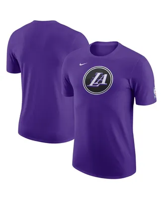Men's Nike Purple Los Angeles Lakers 2022/23 City Edition Essential Warmup T-shirt