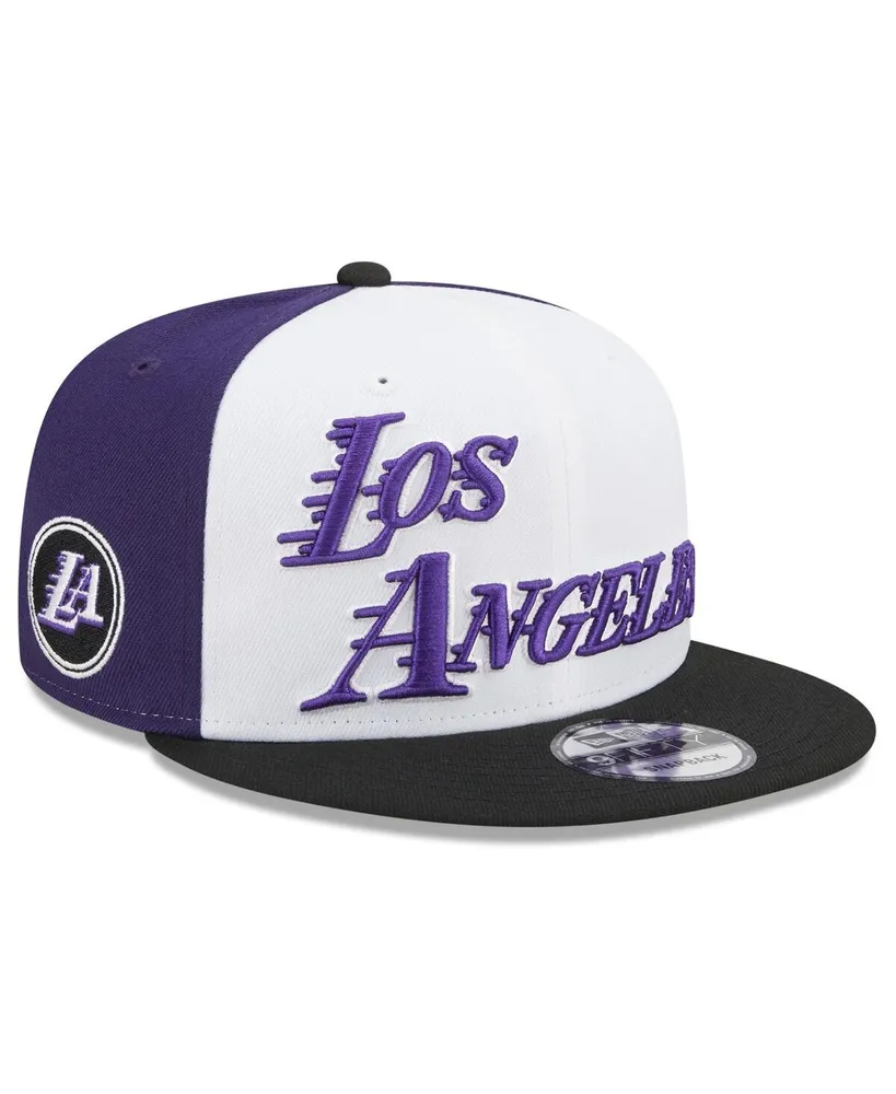 Men's New Era Multi Los Angeles Lakers 2022/23 City Edition Official 9FIFTY Snapback Adjustable Hat