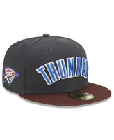 Men's New Era Gray Oklahoma City Thunder 2022/23 Edition Official 59FIFTY Fitted Hat