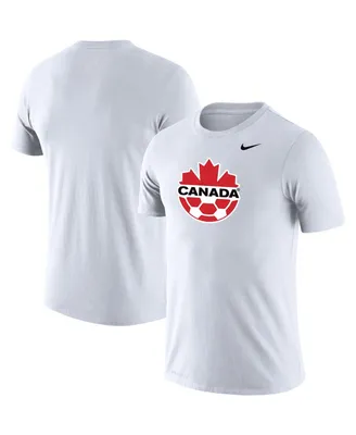Men's Nike White Canada Soccer Primary Logo Legend Performance T-shirt
