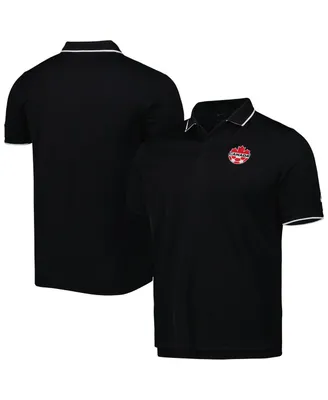 Men's Nike Black Canada Soccer Collegiate Polo Shirt