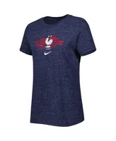 Women's Nike Navy France National Team Varsity Space-Dye T-shirt