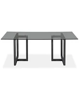 Emila 78" Rectangle Glass Mix and Match Dining Table, Created for Macy's