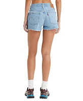 Levi's Women's 501 Button Fly Cotton High-Rise Denim Shorts