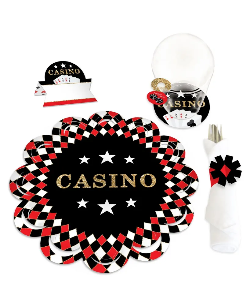 Las Vegas Casino Party Centerpiece & Table Decoration Kit Poker