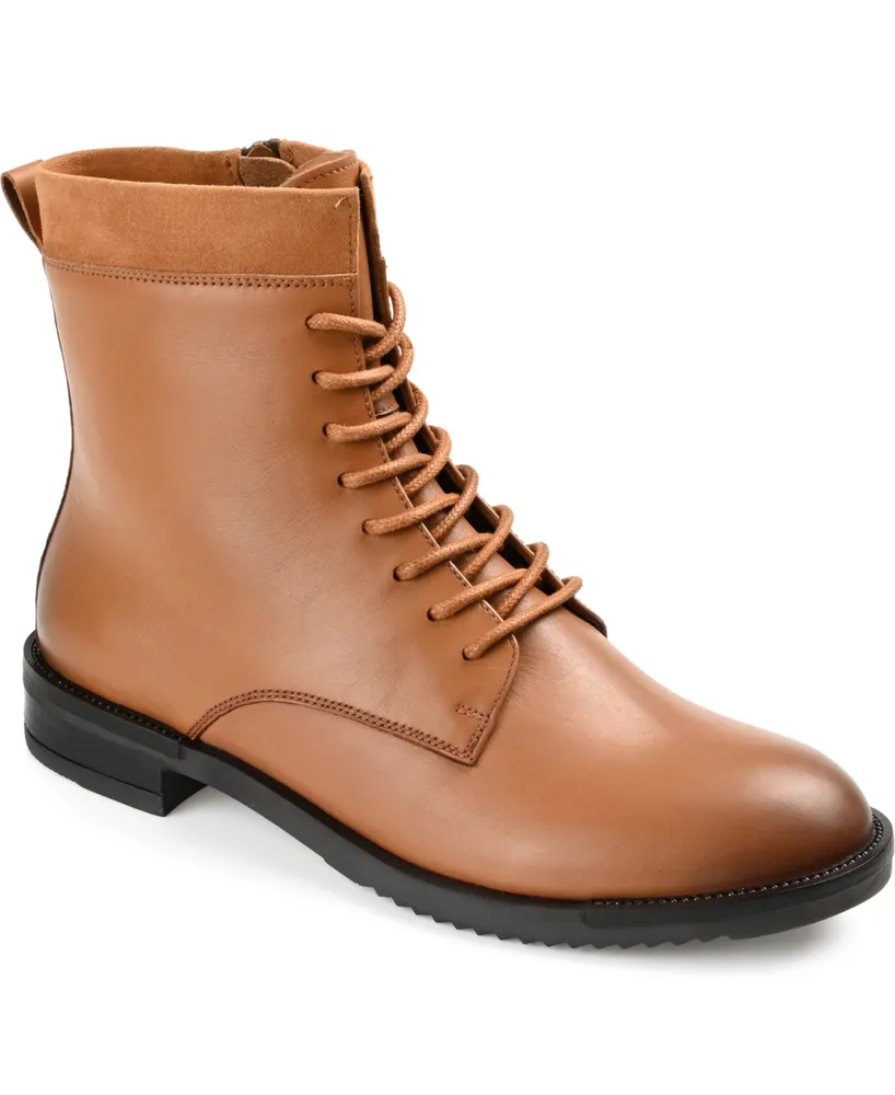 Journee Signature Women's Natara Lace Up Combat Booties