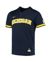 Men's Nike Navy Michigan Wolverines Replica 2-Button Baseball Jersey