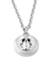 Philipp Plein Stainless Steel 3D $kull Cable Chain 29-1/2" Pendant Necklace
