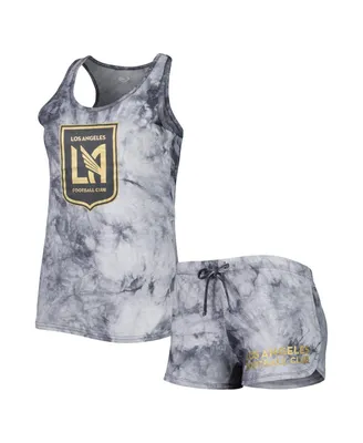 Women's Concepts Sport Charcoal Lafc Billboard Tank Top and Shorts Sleep Set