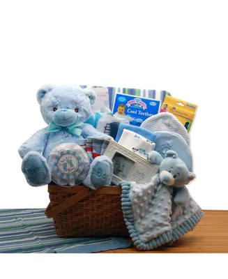 Gbds My First Teddy Bear New Baby Gift Basket - - baby bath set