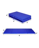 Costway 4'x8'x2" Folding Gymnastic Tumbling Mat