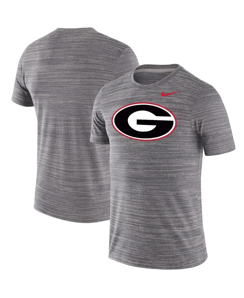 Men's Nike Heathered Charcoal Georgia Bulldogs Big and Tall Velocity Performance T-shirt