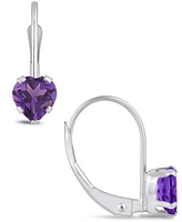 Macy's Gemstone Leverback Earrings 10K Gold