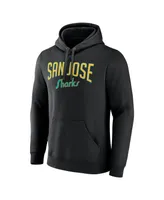 Men's Fanatics Black San Jose Sharks Special Edition 2.0 Wordmark Pullover Hoodie