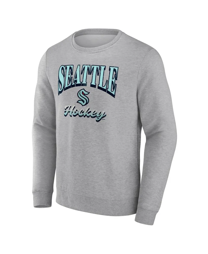 Men's Fanatics Heather Gray Seattle Kraken Special Edition 2.0 Pullover Sweatshirt