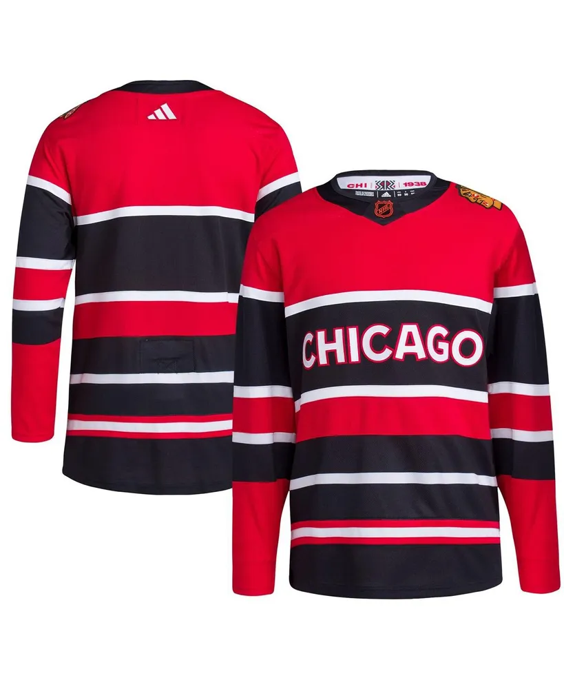 Men's adidas Red Chicago Blackhawks Reverse Retro 2.0 Authentic Blank Jersey