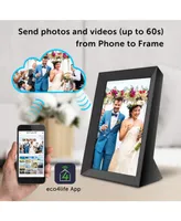 Eco4life 8" WiFi Digital Photo Frame with Auto Rotation and Photos/Videos sharing