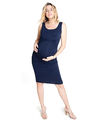 Women's Maternity Ruched Tank Dress
