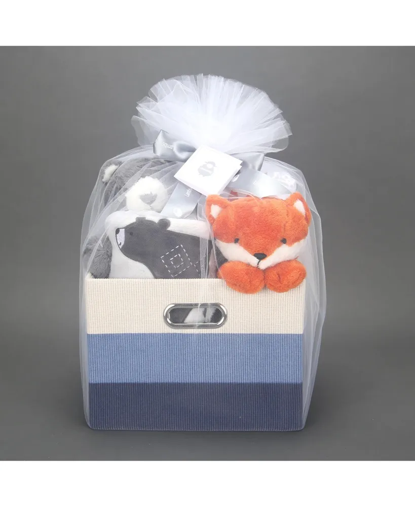 Lambs & Ivy 5-Piece Baby Gift Basket for Baby Shower/Newborn Welcome Home