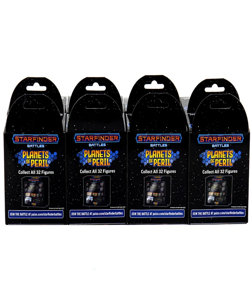 WizKids Games Star Finder Battles Planets of Peril 8 Pack Brick Randomly Assorted Pre Painted 32 Miniatures Role Playing Game