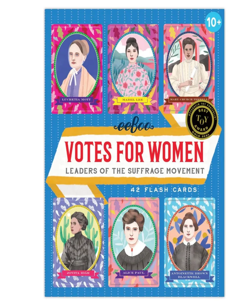 Eeboo Votes for Women Educational Flashcards 45 Piece Set