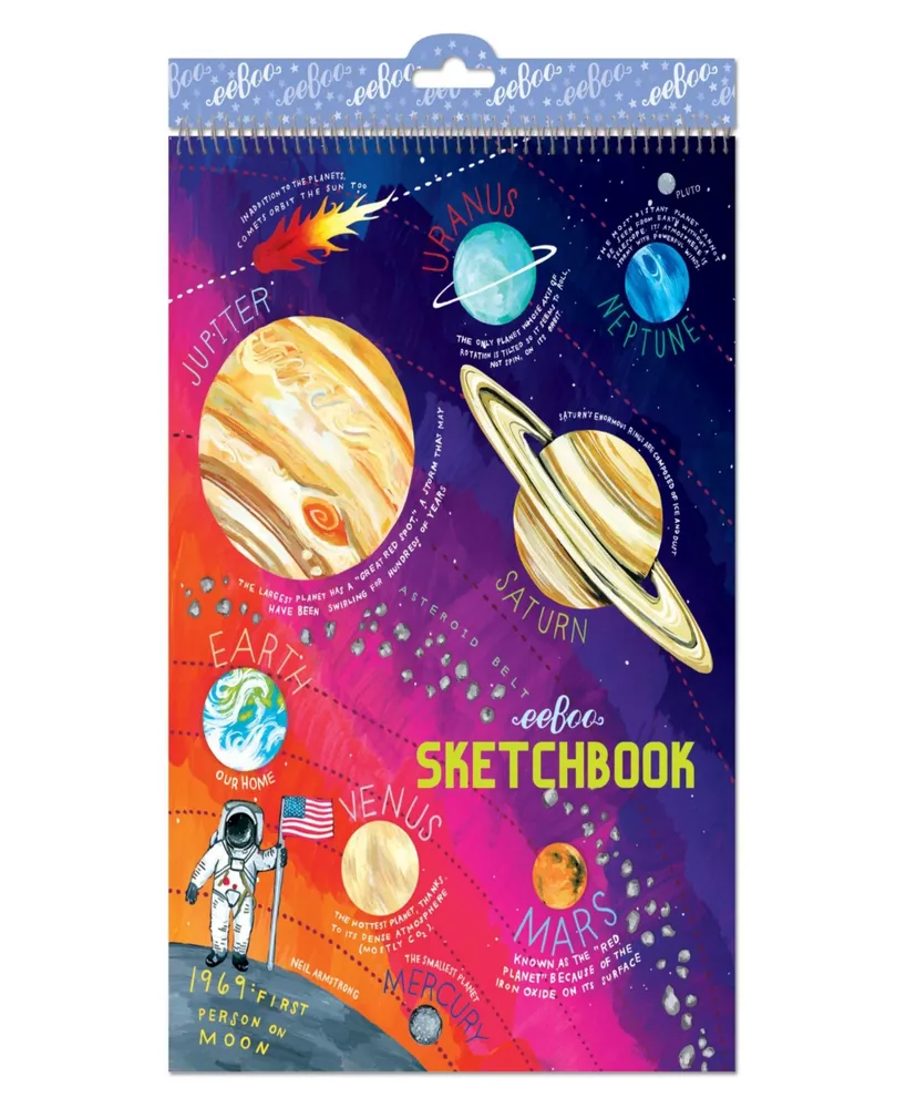 Eeboo Solar System Sketchbook, 60 Pages