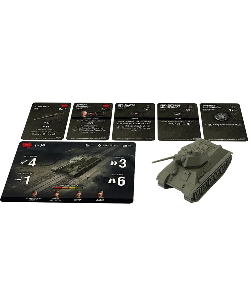 World of Tanks Soviet T-34 Expansion Miniautres Role Playing Game Gale Force  Nine