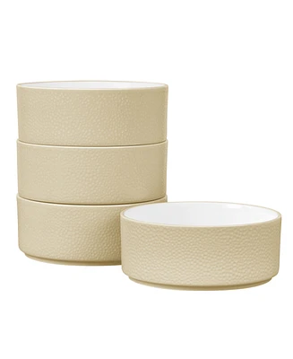 Noritake Colortex Stone Stax Ivory Cereal Bowls, Set of 4