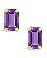 Macy's Gemstone Stud Earrings 10k Gold