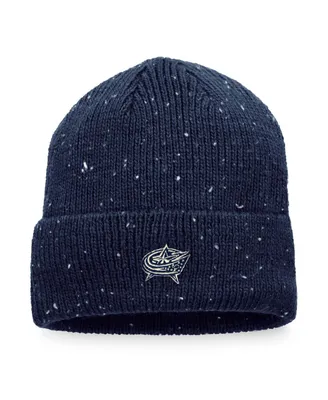 Men's Fanatics Navy Columbus Blue Jackets Authentic Pro Rink Pinnacle Cuffed Knit Hat