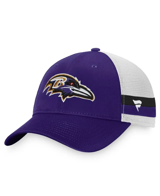 47 Men's '47 White Baltimore Ravens Hitch Stars and Stripes Trucker  Adjustable Hat