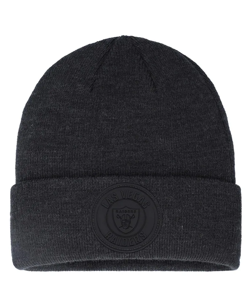 Las Vegas Raiders '47 Bering Cuffed Knit Hat with Pom - Black