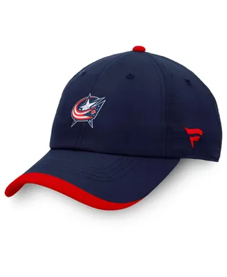 Men's Fanatics Navy Columbus Blue Jackets Authentic Pro Rink Pinnacle Adjustable Hat