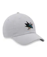 Men's Fanatics Heather Gray San Jose Sharks Logo Adjustable Hat