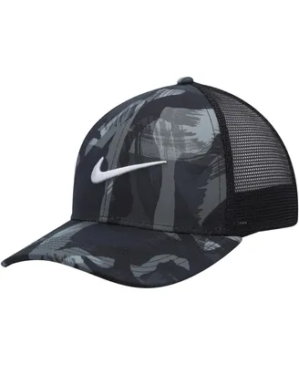 Men's Nike Gray and Black Legacy91 Trucker Performance Snapback Hat
