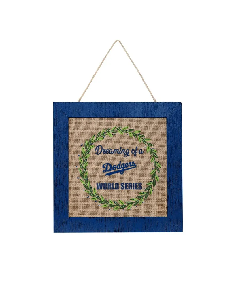 Foco Los Angeles Dodgers 12'' Double-Sided Burlap Sign