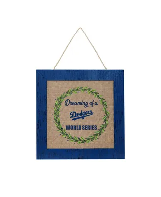 Foco Los Angeles Dodgers 12'' Double-Sided Burlap Sign
