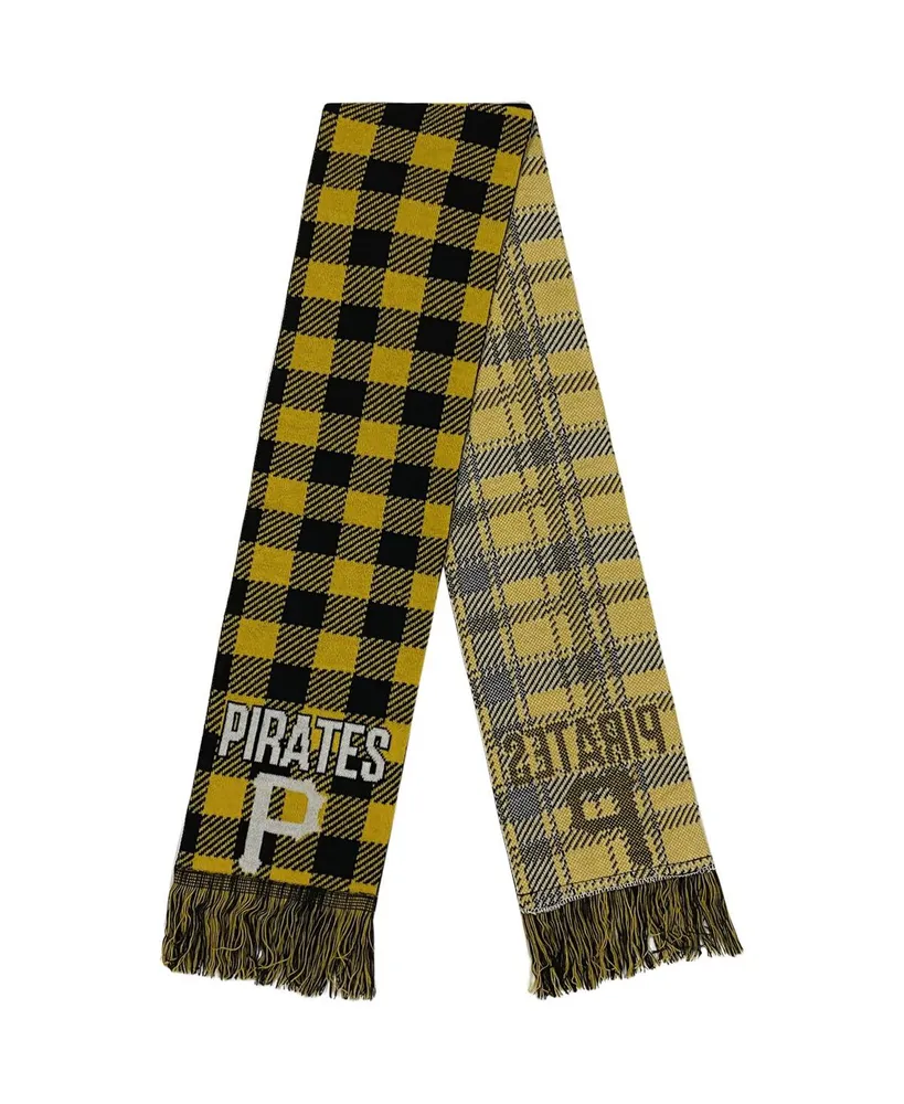 Women's Foco Pittsburgh Pirates Plaid Color Block Scarf