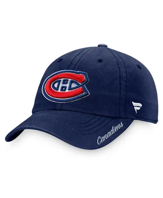Women's Fanatics Navy Montreal Canadiens Primary Logo Adjustable Hat