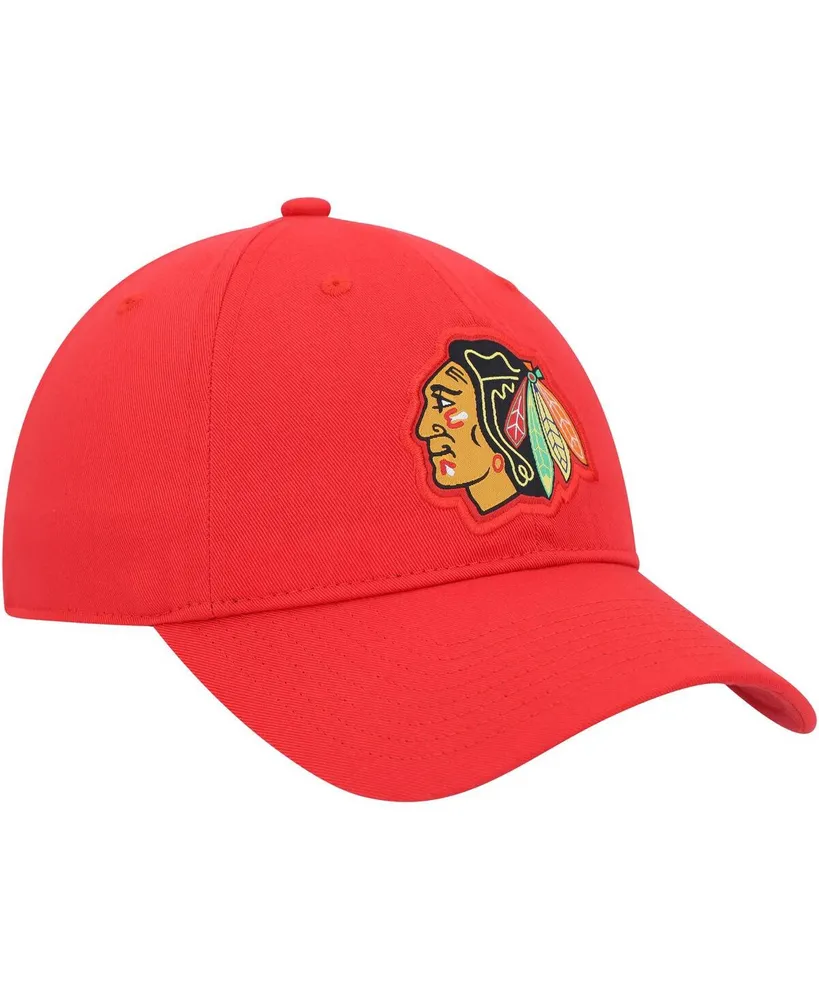 Men's adidas Red Chicago Blackhawks Primary Logo Slouch Adjustable Hat