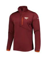 Men's Columbia Maroon Virginia Tech Hokies Park View Omni-Wick Half-Zip Top