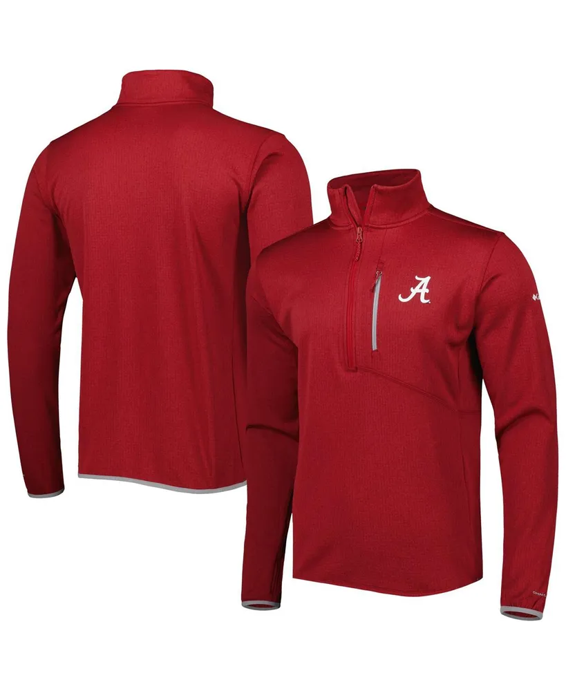 Men's Columbia Crimson Alabama Tide Park View Omni-Wick Half-Zip Top