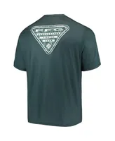 Men's Columbia Green Michigan State Spartans Terminal Tackle Omni-Shade T-shirt