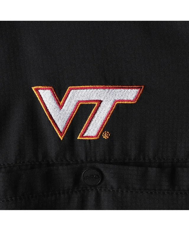 Men's Columbia Black Virginia Tech Hokies PFG Tamiami Omni-Shade  Button-Down Shirt