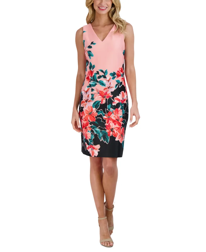 Donna Ricco Fit and Flare Dress